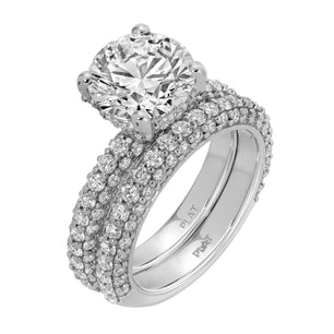 Radiant Glow - Round Diamond Ring 5.29 cttw Platinum (E/VVS2)