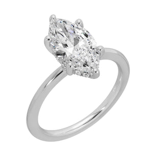 Marquise Harmony - Marquise Diamond Ring 2.22 cttw 14K White Gold (E/VVS2)