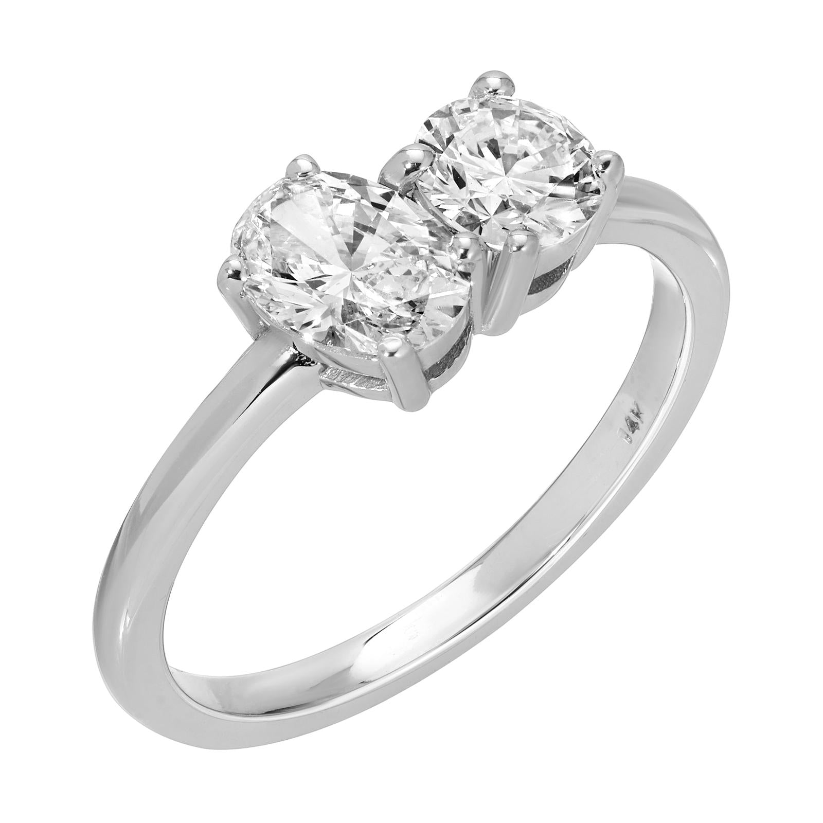 Brilliant Symphony - Mixed Shape Diamond Ring 1.00  cttw Platinum (F/VS1)